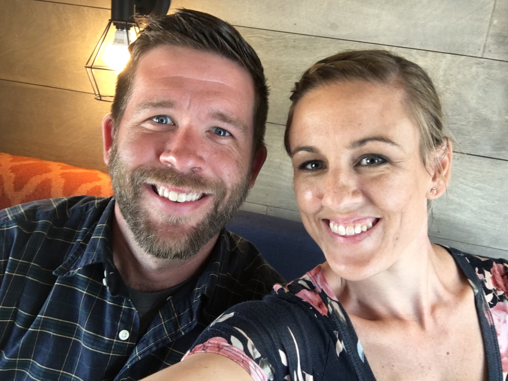 happy owner of container home