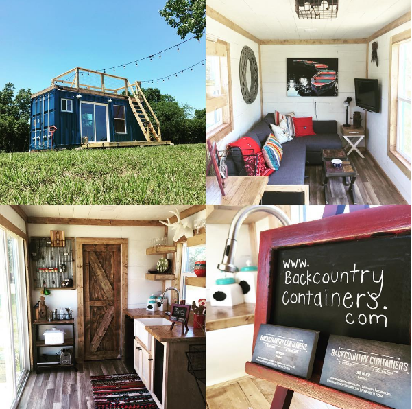 over all view of container home